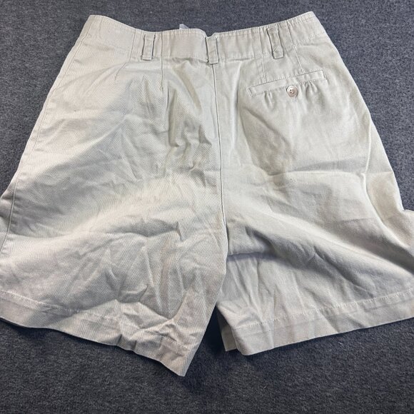 VIntage 90's Liz Claiborne Shorts Womens 6 Khaki High Rise Pleated Preppy - Picture 6 of 11